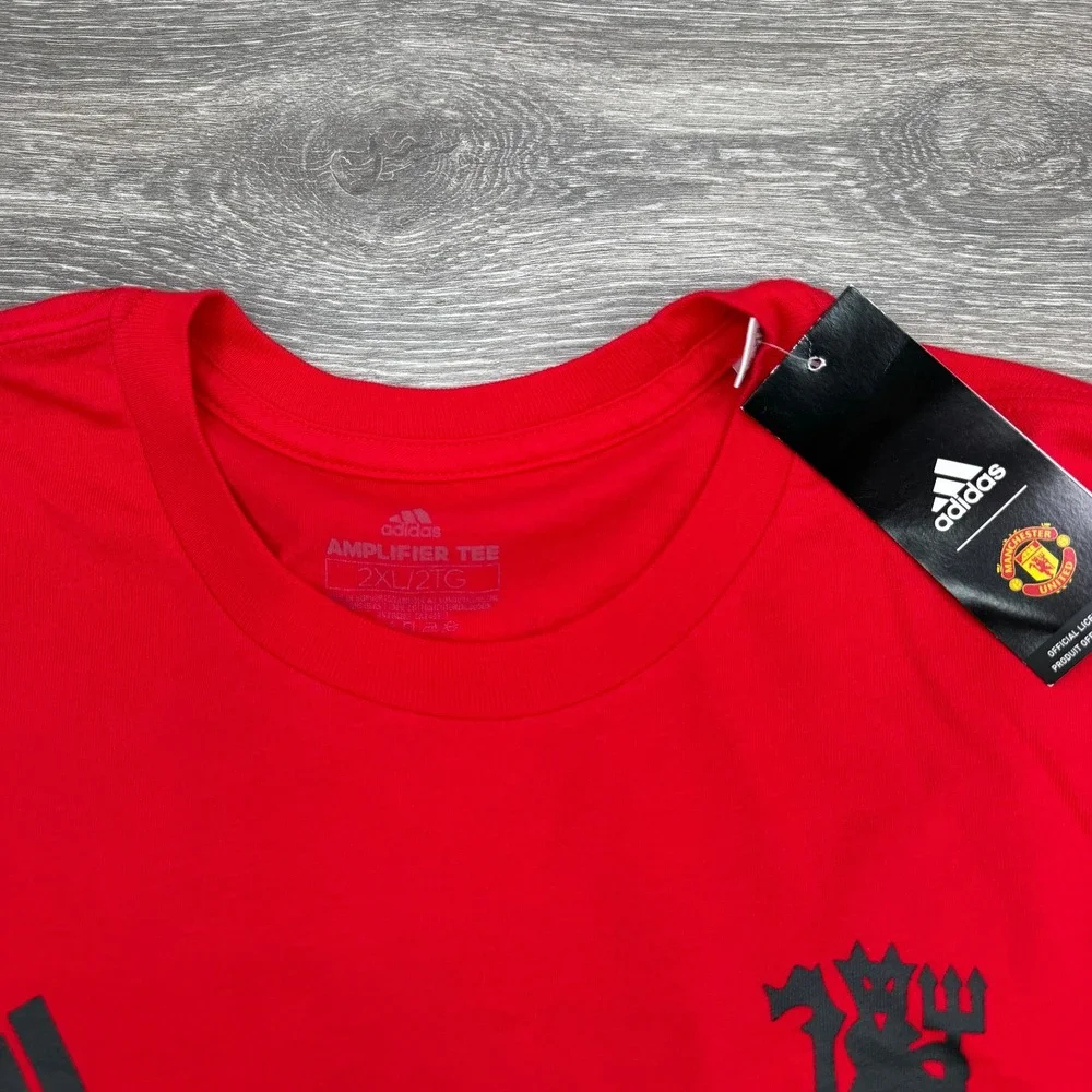 Adidas Manchester United T Shirt Men XXL Red Cristiano Ronaldo #7 Soccer Graphic